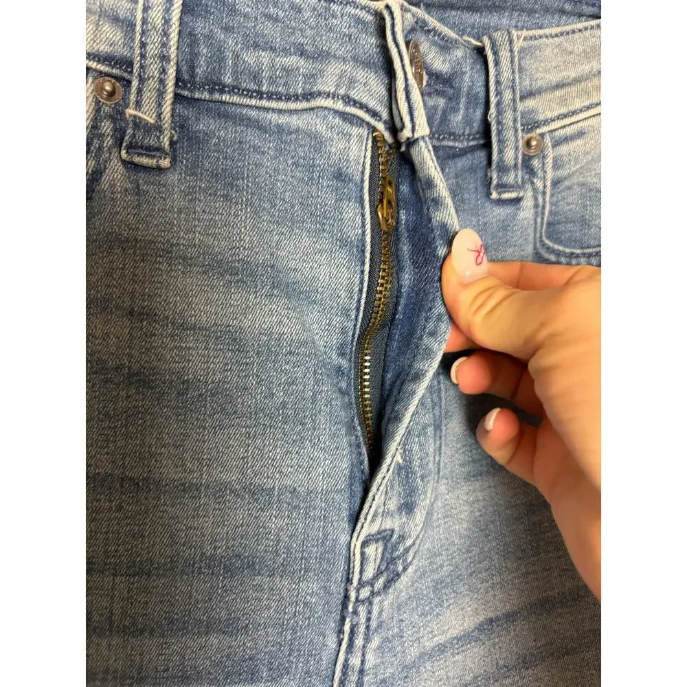 Splendid Blue Raw Flare Hem High Rise Jeans Sz. 27